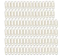 CHICIRIS 100Pcs Innovative Gold Paper Clips Lightweight Crown Shape Planner Clips for Office Home School, Anti Rust Metal for File Classification (Electroplated Gold)