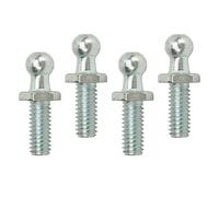 CHICIRIS 10mm Ball Studs Metal Ball Stud Bolt 5 16 18 Thread with Washers and Lock Nuts High Hardness Rugged Stable Fit for Tool Boxes RV Cars Hood Struts (1/2inch)