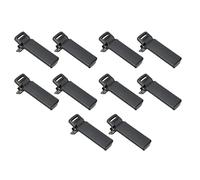 CHICIRIS 10pcs Durable Radio Belt Clamp/Holder for UV 5R UV 5RA - Replacement Walkie Talkie Belt Clamp/Holder for 2 Way Radios - Stable and Sturdy for Outdoor Adventures Black Plastic Material
