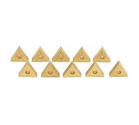 CHICIRIS 10PCs of Triangular CNC Use Sheet for Scrap Steel and Cast Iron R0.4/R0.8, Durable Material for The Use of Tailor Head (T9125-160404 (R0.4))