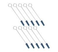 CHICIRIS 10PCS Piano Tuning Mutes, Triangular Rubber Block with Metal Handle for Piano Fixing and Maintenance, Professional Instrument Tuning Tool Kit