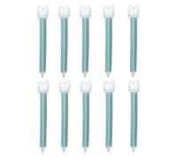CHICIRIS 10pcs Plastic Mixing Nozzles Glue Mixing Tips Adhesive Nozzles Built in Thread for Quick Setting AB Glue Double Hole Design Fast Uniform