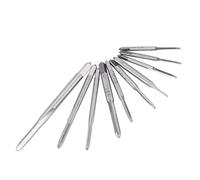 CHICIRIS 10pcs Tap Set Machine Hand Taps Thread Taps Screw Taps Set M1-M3.5 High Speed Steel Tapping Tools for Nuts Threading with Smooth Tapping Experience