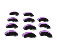 CHICIRIS 11Pcs Neoprene Golf Club Head Covers, Premium Protector Set with Number Identification for Most Irons, Perfect for Men, Women and Kids (Purple)
