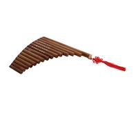 CHICIRIS 15 Pipes Pan Flute Powerful Sound Adjustable Tune and Music Enthusiasts Bamboo and Wood
