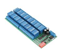 CHICIRIS 16 Channel DC 12V MODBUS RTU RS485 Relay Module for Smart Home Automation Control with 6 Commands for Home Automation Enthusiasts