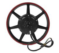CHICIRIS 16 Inch Dual Hall Brushless Hub Motor, 48V 72V 800W 2000W High Power DC Disc Brake Motor with Overheat Overload Short Circuit Protection, for Electric Motorcycle Scooter (Black)