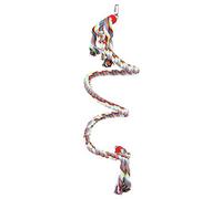 CHICIRIS 160cm Rope, Chew Resistant Hemp Rope with Built in Iron Wire for Large Medium Small Parrots Bird Toys