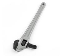 CHICIRIS 18 Inch Aluminum Offset Pipe Wrench, Heavy Duty Plumbers Wrench with Drop Forged Cr Mo Steel Jaw, Full Floating Serrated Hook Jaw, for Professional Pipe Fitters and General (14 Inch)