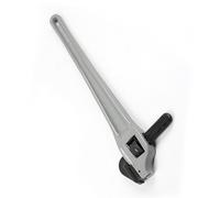 CHICIRIS 18 Inch Aluminum Offset Pipe Wrench, Heavy Duty Plumbers Wrench with Drop Forged Cr Mo Steel Jaw, Full Floating Serrated Hook Jaw, for Professional Pipe Fitters and General (24 inch)