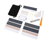 CHICIRIS 18PCS Guitar Luthier Tool Set, Multifunctional Aluminum Alloy Maintenance Kit with String Spacer and Fret Rocker, for Electric Guitar Bass Mandolin Banjo Ukulele