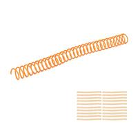 CHICIRIS 19mm Plastic Spiral Binding Coils, 20 Pack with 0.75in Inner Diameter for Stationery Binding Consumables (Orange)