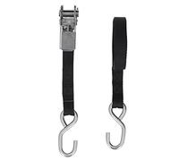 CHICIRIS 1in 25mm Ratchet Tie Down Straps, Sturdy Construction Rust Proof Precise Stitching, with 800kg Safety Pull Force, for Motorcycle Trailer Truck Kayak Boat (5 Meter)