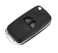 CHICIRIS 2 Button Key Fob Case, ABS Flip Key Case with Uncut Blank Blade, Replacement Remote Shell Cover for Swift Grand Vitara Alto, for Worn or Broken Keys