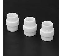 CHICIRIS 20pcs Gas Diffuser, Made of Ceramic Material One Piece Molding Long Service Life, with Neat Surface Without Burr, for Binzel MB 24KD MIG MAG Welding Torch Consumables (Binzer 24KD shunt)