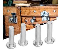 CHICIRIS 20pcs GB867 M6 Flat Head Solid Aluminum Rivets for Fastening (M6*25)