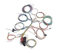 CHICIRIS 22 Circuit Wiring Harness Kit Universal Automotive Wire Harness for 12 Volt Vehicles GXL Insulated Copper with Fuses Extra Long Setup for Hot Rod Builders