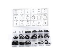 CHICIRIS 225pcs Rubber O Ring Washer Seals Gasket Assortment Set, Black Rubber Plumbing Seals, with Plastic Box, for Car Tap Washers Gasket