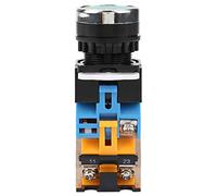 CHICIRIS 22mm Green LED Momentary Push Button Switch for Electromagnetic Starter, Contactors & Relays, Mystical/Fantasy Retardant Cover,