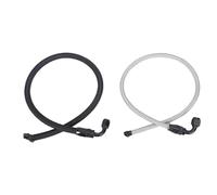 CHICIRIS 25 Inch 6AN Power Steering Hose Kit, Stainless Steel Woven Pressure Proof Replacement for C10 LS Swap, with Standard 6AN Fittings for Type 2 Power Steering Pump
