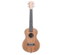 CHICIRIS 26 Inch Tenor Ukulele Zebra Wood Hawaiian Guitar with Tuner Bag Strap, Professional Acoustic 4 String Nylon Musical Instrument for Beginners Enthusiasts Gift