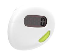 CHICIRIS 2D Pedometer, Accurate Step Counter with, Easy to Use for Walking Jogging Hiking, Compact Design, ABS Material, White Color, LR1130 Battery Included