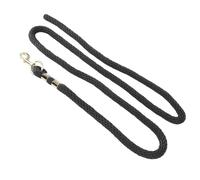 CHICIRIS 2m Horse Lunge Line Horse Training Rope Lunge Rope with Anti Breakage Non Slip Grip Stainless Steel Hook for Walking Handling Training (Black)