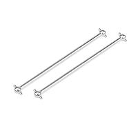 CHICIRIS 2Pcs 101mm Aluminum Alloy RC Drive Shafts Dog Bone Axles CVA Joints for FS 53633 51805 51806 1/10 Scale RC Cars with Electroplated Finish (583104T silver)