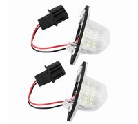 CHICIRIS 2pcs 18 LED Car License Plate Light, High Brightness Energy Saving LED Lamp with Resistant ABS Material, for Fit Jazz 2002 2014
