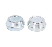 CHICIRIS 2pcs 48mm Trailer Hub Dust Cap, Galvanized Steel Wheel Hub Grease Cover with Easy Installation, Replacement for Alko Trailer Wheel