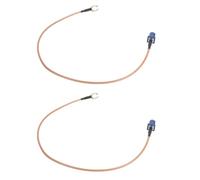 CHICIRIS 2PCS Antenna Adapter Cable, FAKRA C Male to SMA Male Connector Metal Rubber Anti Interference, with Robust Connection for Car GPS WLAN Coaxial RF Antennas