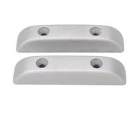 CHICIRIS 2Pcs Bass Thumb Rest, Metal Guitar Finger Rest for Fatigue Relief, with Installation Screws for Guitar Enthusiasts Performers Bands (Silver)