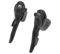 CHICIRIS 2Pcs Bike Shifter Brake Levers, Aluminum Alloy PVC 7 Speed Bicycle Accessories, with Shift Cables and Brake Cables, for Road Bike Handlebar Bullhorn Plane Ram Horn