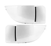 CHICIRIS 2PCS Fog Light Cover Front Fog Lamp Bezel ABS Material Replacement for 8th STI WRX 2004 2005 with High Fitness Direct Fitment (White)