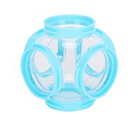 CHICIRIS 2Pcs Hamster Tunnel Fittings Durable Flexible Exercise Tubes for Small Pets Plastic 10.3 X 10.3 X 10.3cm Blue Pink (Blue)
