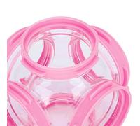 CHICIRIS 2Pcs Hamster Tunnel Fittings Durable Flexible Exercise Tubes for Small Pets Plastic 10.3 X 10.3 X 10.3cm Blue Pink (4)