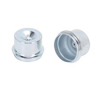 CHICIRIS 2PCS Trailer Hub Grease Cap, 1.98 Inch Axle Grease Cap Steel Trailer Hub Dust Covers for Most Standard 2000 3500 Lb Axles