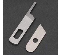 CHICIRIS 2Pcs Upper Lower Blades, Stainless Steel, Easy to Install for Household Sewing Machines, with Professional Sewing Process, Compatible for 14U Lower Knife 14U12A 14U13 14U32