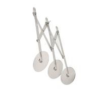 CHICIRIS 3 Wheel Pastry Cutter Roller, Stainless Steel Multi Round Dough Cutter with Adjustable Width, Uniform Slicing for Pizza Pasta Pastry Dough Cakes Bakers and Home Kitchens