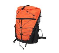 CHICIRIS 35L Hiking Backpack, Large Capacity Lightweight Water Resistant Oxford Fabric with Divided Compartments Reflective Straps, for Outdoor Adventures Travel Camping (Orange)