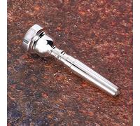 CHICIRIS 3C Trumpet Mouthpiece, Metal Silver Plated Accessories, Ideal for High Register Performance and Beginners, Compatible with Bach Conn King (Silver)