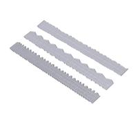 CHICIRIS 3pcs Irregular Edges Ruler, Carbon Steel Embossing Tool for DIY Making with Most Major Brands Die Cutting Machines, for Spellbinders, Card Making Tools