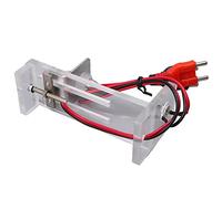 CHICIRIS 4 Wire Battery Holder Clip for Testing Various Battery Types, Adjustable Clamping with Durable Acrylic Material, Ideal for Indoor and Outdoor Use