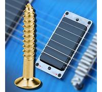 CHICIRIS 40 PCs Kit Guitar Humbucker Truck Screws for Silver/Black Metal/Gold Metal 18 Mm 2.5 Mm 2.5 (Gold)