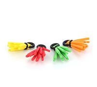 CHICIRIS 4pcs Fly Fishing Floats, High Density Foam Strike Indicators with O Shaped Rubber Ring for Easy Slide, Ideal for Fly Fishing Accessories (4 colors mixed)