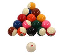 CHICIRIS 5.72cm Billiards Balls, 16 Pieces Polyresin Pool Balls Set for Black Eighth Class Table