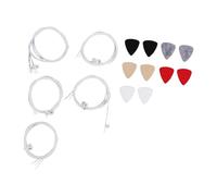CHICIRIS 5 Sets Ukulele Strings and Felt Picks, Nylon Material with Labels 1-4 for Easy Identification, for 21 23 26 Inch Soprano Concert Tenor Ukulele