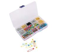 CHICIRIS 500Pcs Color Safety Pins Multicolor Large and Small Pins Anti- Material for Sewing Quilts, Making Jewelry, Convenient in Daily Use