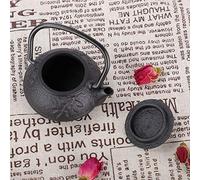 CHICIRIS 50ml Mini Iron Kettle, Classic Three-Bend Copper Handle Teapot with Straight Hook Spout, for Japanese Tea Ceremony Collection