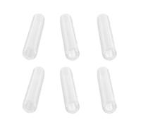 CHICIRIS 6pcs Borosilicate Glass Tube, Clear Unbreakable High Temperature Resistant 12mm OD 8mm ID 2mm Thick, with Brush for Glass Blowing DIY Projects